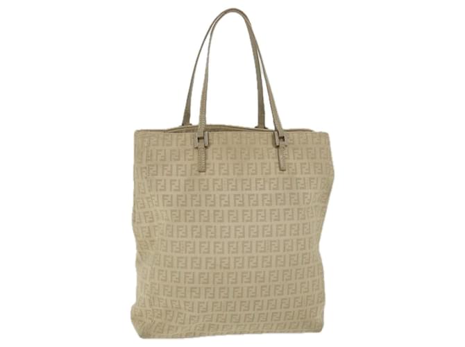 Fendi Zucchino Canvas Tote Bag Beige White Cloth ref.1589466 Joli Closet