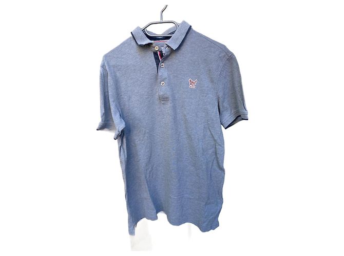 Polo Aigle de algodón gris Talla M