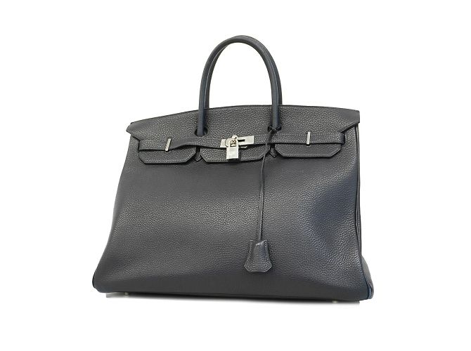 Hermès Borsa Hermes Birkin 40 in blu indaco