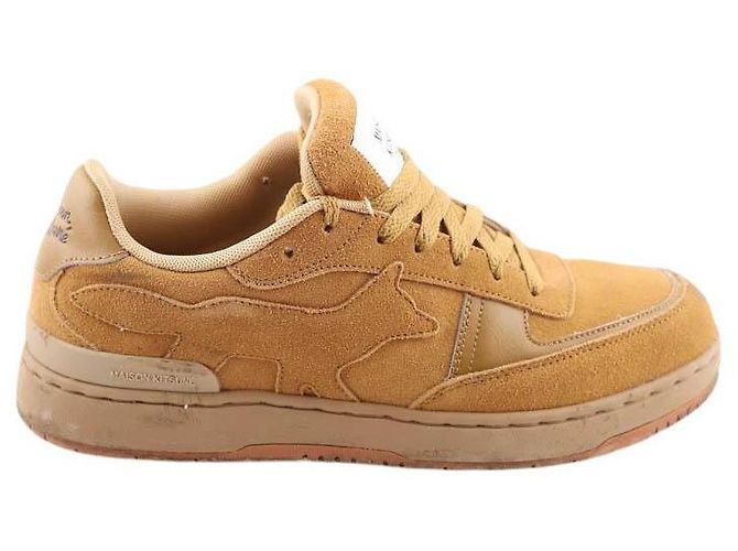 Kitsune Leather sneakers Beige