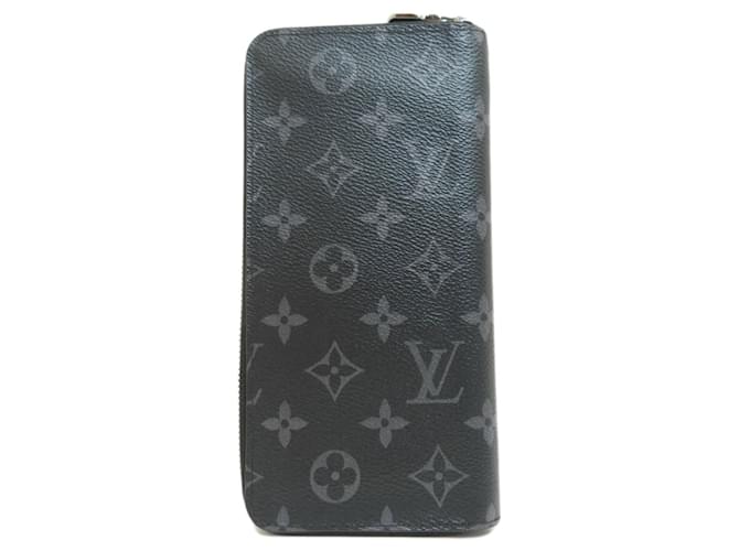 Louis Vuitton Monogram Eclipse Coin Purse Black Cloth  ref.1591168