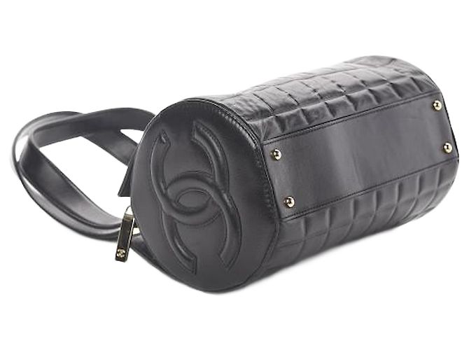 Bowling Borsa Chanel trapuntata Choco Bar nera Nero