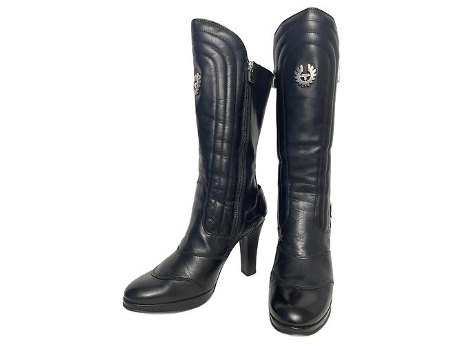 Botines Belstaff Sidney de cuero acolchado negro