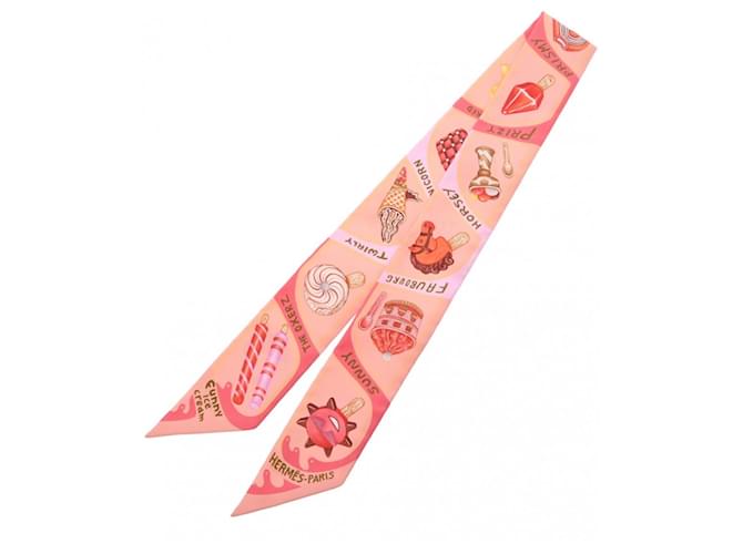 ★入手困難★HERMES★Twilly Funny Ice Cream シルク ツイリー Funny Ice Cream Twilly | Hermès USA