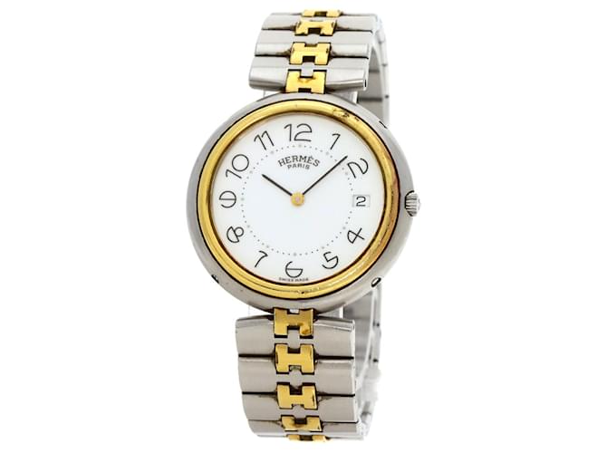Hermès Hermes Profile Watch Stainless Steel SSxGP  ref.1592897