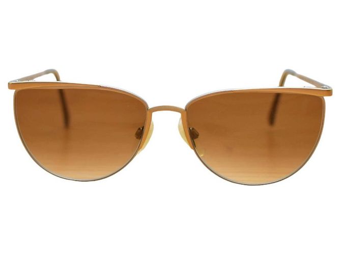 Occhiali da sole Giorgio Armani in metallo bronzo e argento