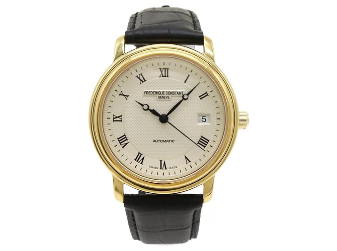 Orologio da polso automatico classico con data Frederique Constant D'oro
