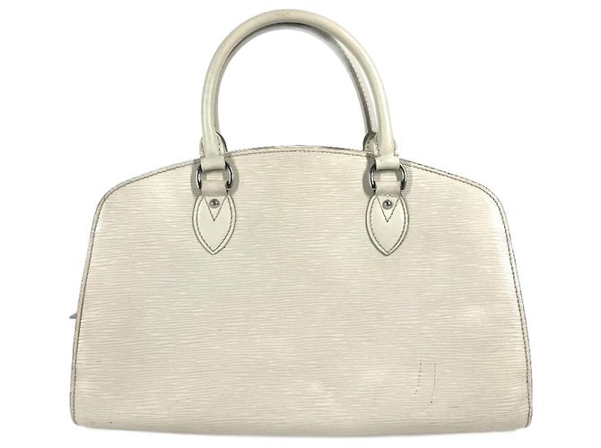 Sac Boston PM Pont Neuf Epi Louis Vuitton Blanc Blanc cassé
