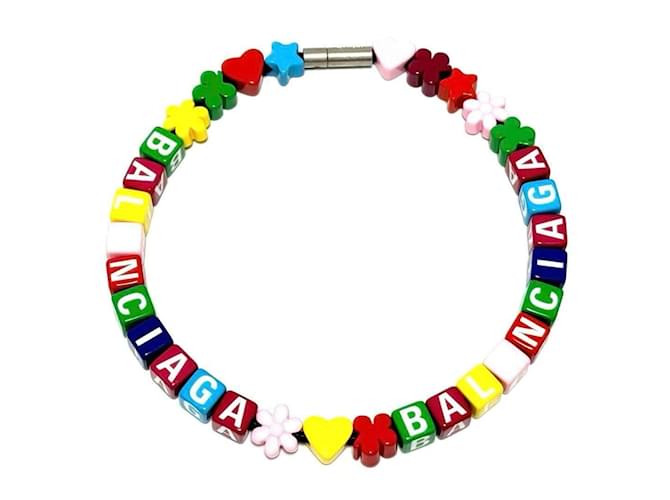 Vintage BALENCIAGA Beads Nackleceバレンシアガ BALENCIAGA Toy Logo-Bead Necklace | endource