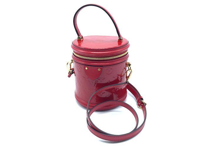 Sac à main Louis Vuitton Monogram Vernis Cannes PM Rouge