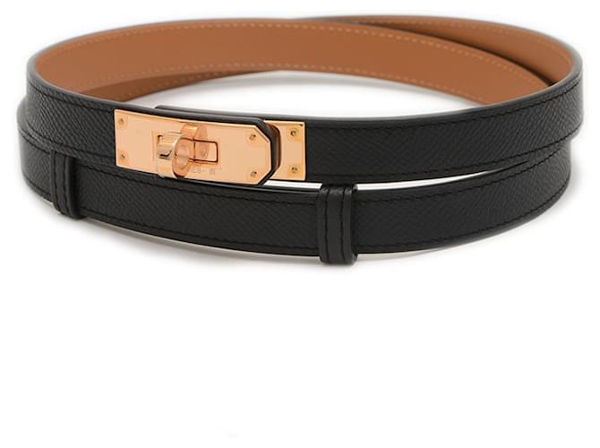 Hermès Cintura Hermes Kelly in Epsom Nero Joli Closet