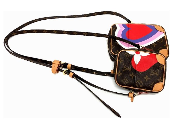 Bolso de hombro Louis Vuitton Monogram Game On Collection Panam 2 Set Castaño