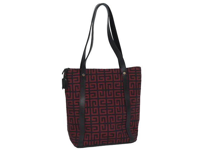 Borsa Tote GIVENCHY in tela rossa e oro Auth am6746 Rosso D'oro