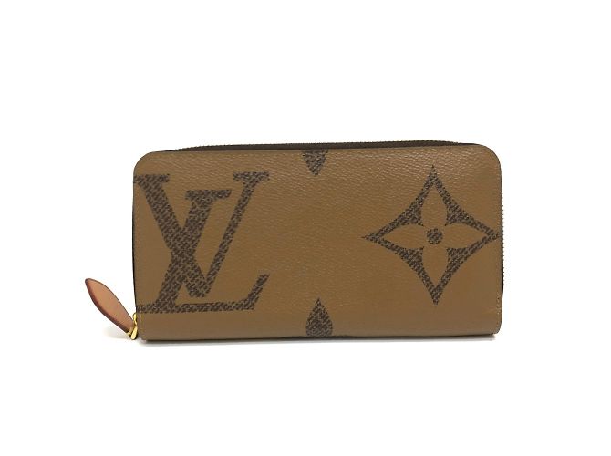 Louis Vuitton Monogram Reverse Zippy Wallet Brown