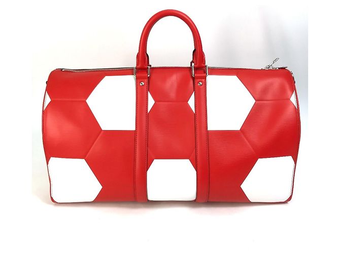 Borsa Boston in pelle Epi Louis Vuitton Rosso