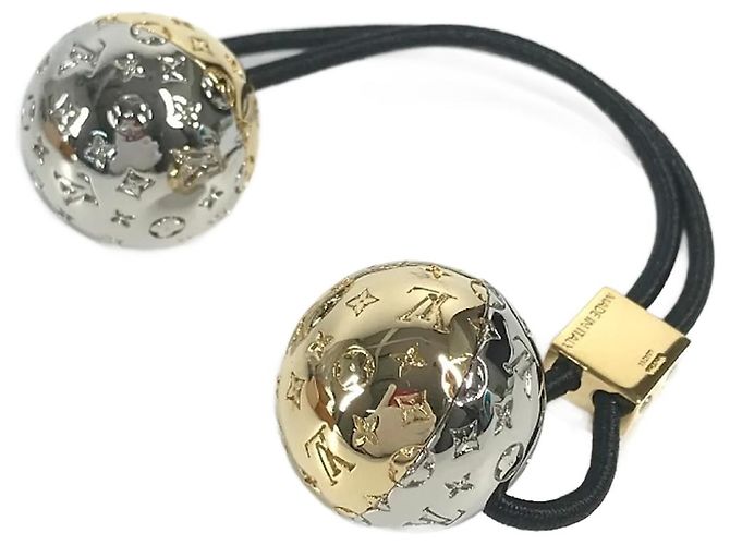 Elastico per capelli Nanogram Planet LV di Louis Vuitton Argento D'oro