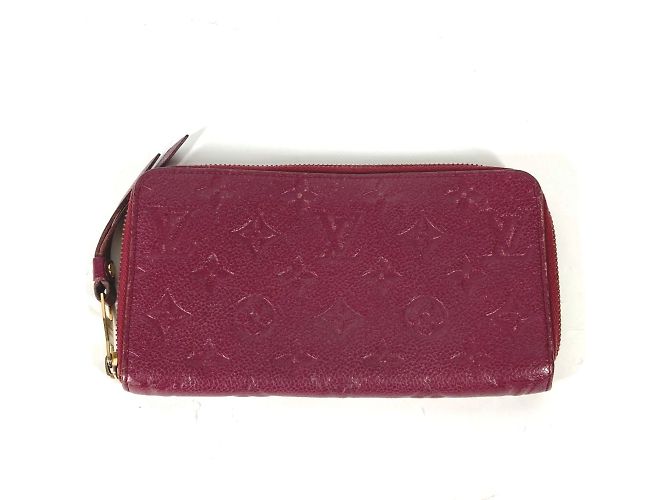 Louis Vuitton Monogram Empreinte Long Bill Wallet Red