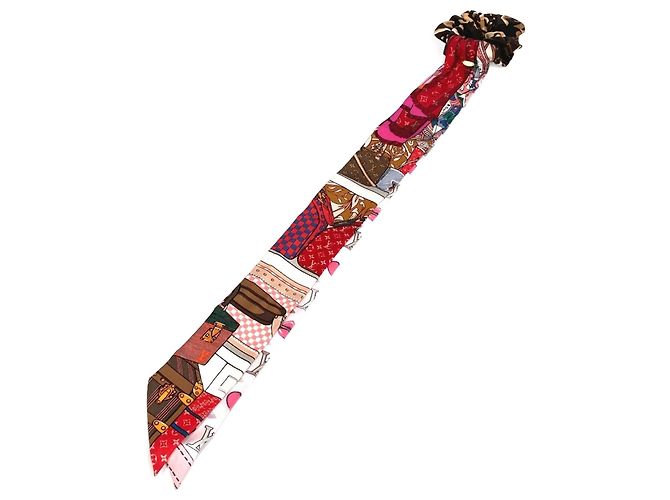 Scrunchie in seta multicolore Louis Vuitton