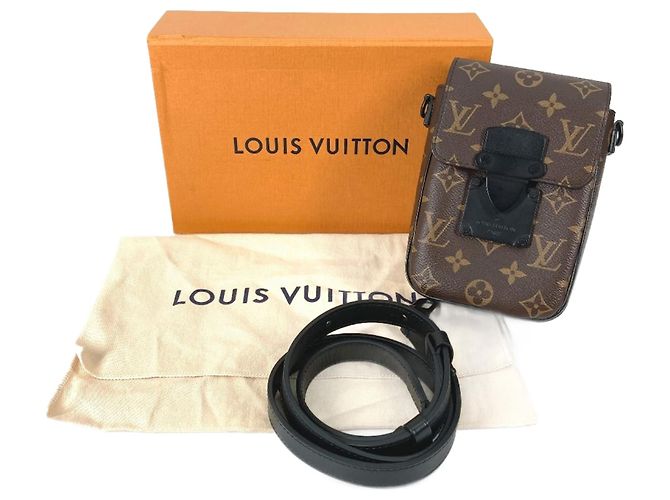 Pochette verticale portable S-Lock Monogram Louis Vuitton Marron