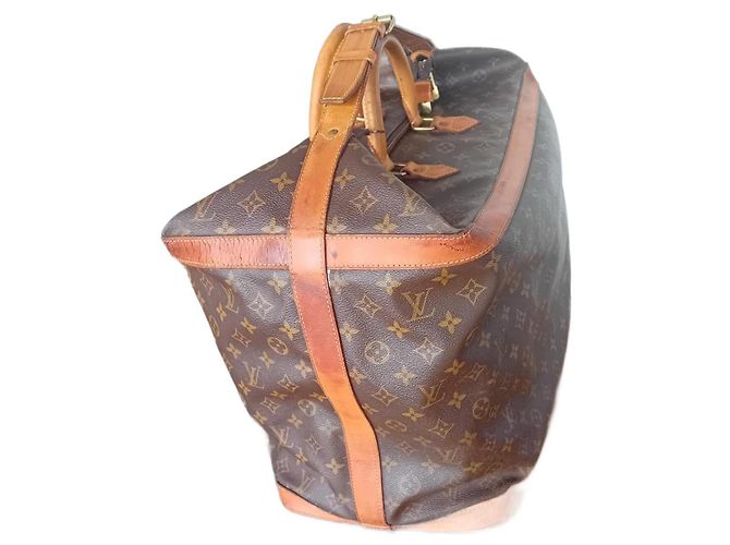 Sac de voyage Louis Vuitton Cruiser Marron Foncé Cuir