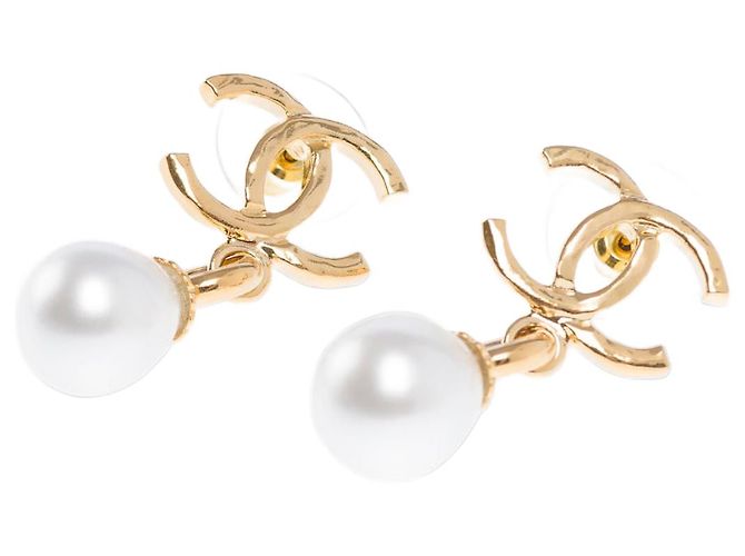 Gioielli CHANEL CC in Perla Bianca - 101538 Bianco