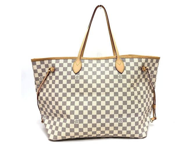 Louis Vuitton Neverfull GM Tote Bag Weiß Blau