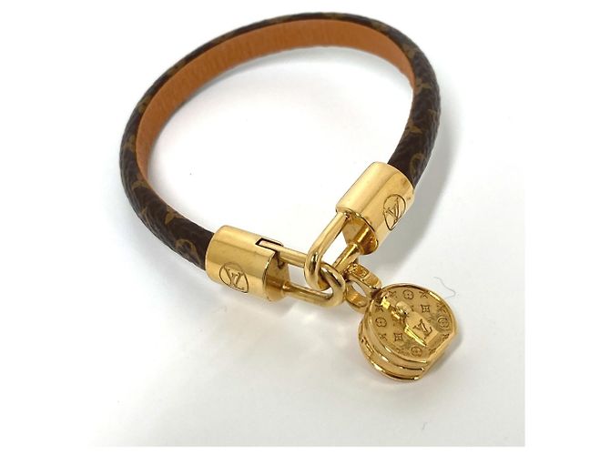 Monogramm Charm Armband Louis Vuitton Braun