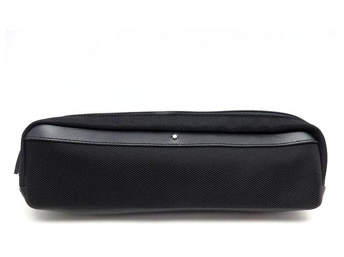 NOVO ESTOJO MONTBLANC NIGHTFLIGHT COM ACABAMENTO EM COURO EM NYLON E MALHA