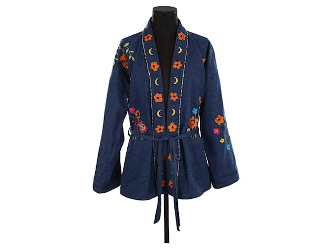 Autre Marque Cotton kimono Blue  ref.1596609