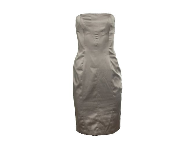 Just Cavalli, trägerloses Satin-Corsettkleid