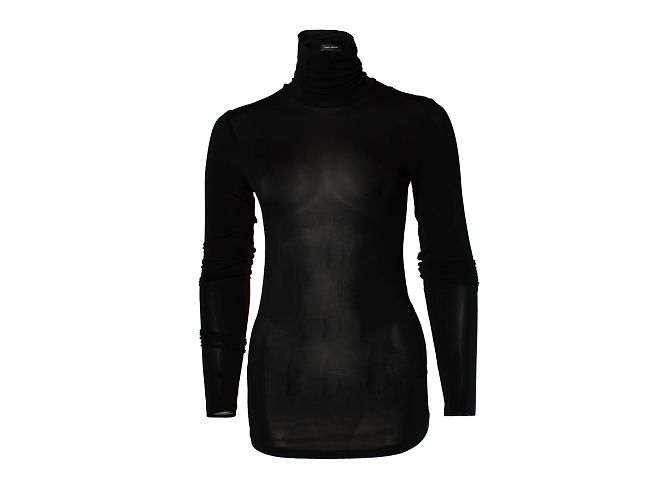 Isabel Marant, top goyela trasparente Nero