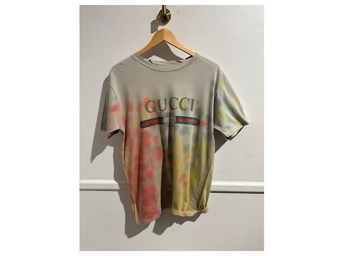 GUCCI Tops T.Internacional XS Algodón Caqui