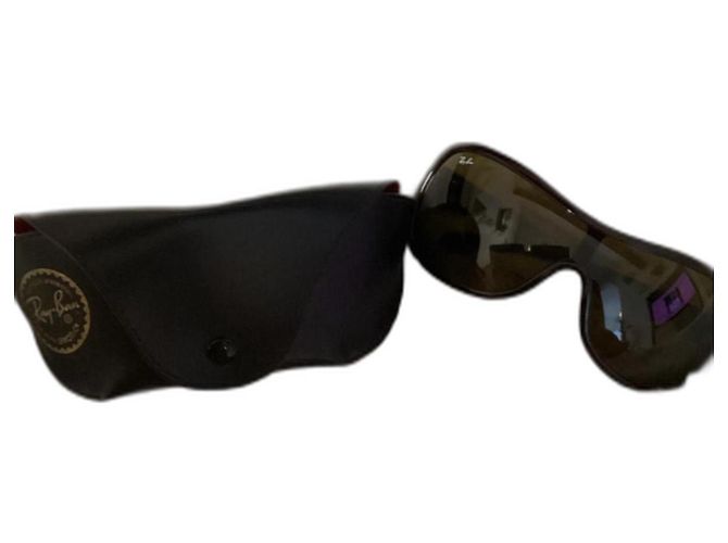 Ray-Ban Sonnenbrille Schwarz Silber Silber Hardware