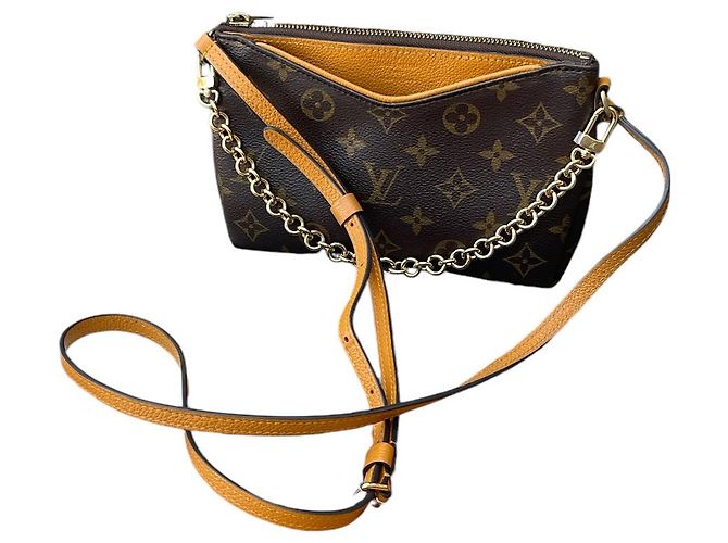 Louis Vuitton Pallas Sac à main monogramme marron