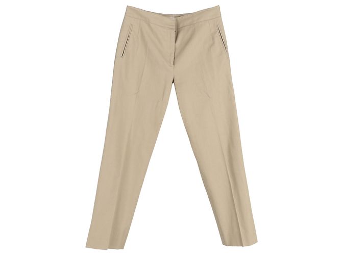 Pantalones rectos Givenchy en algodón beige