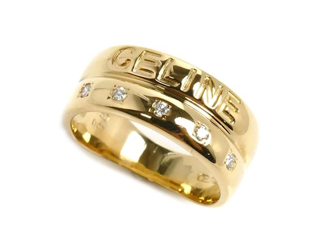Céline Celine K18YG Yellow Gold Diamond Band Ring  ref.1599877