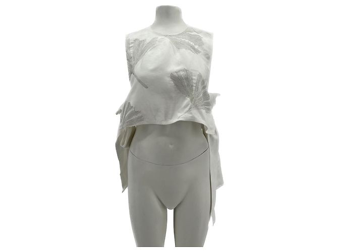 Cos tops T.Internacional XS Lino Blanco