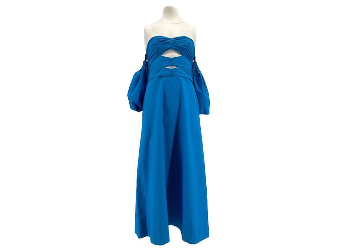 Autre Marque Vestido Shona Joy T.FR 34 de algodón Azul