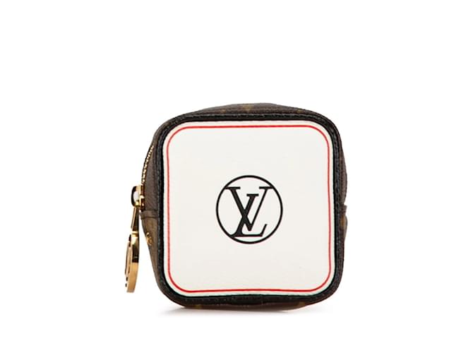 Louis Vuitton Monogram Porto Monnaie Cube Pouch Brown Multiple colors Leather Plastic  ref.1601030