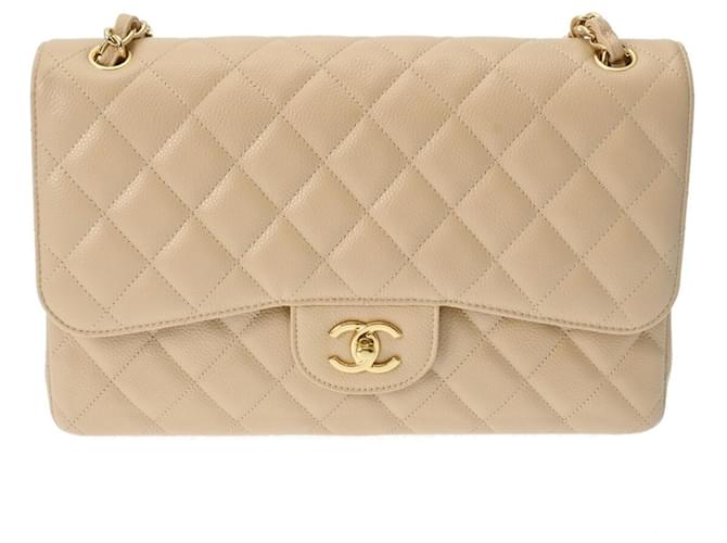 Chanel Timeless Beige Leather  ref.1601132