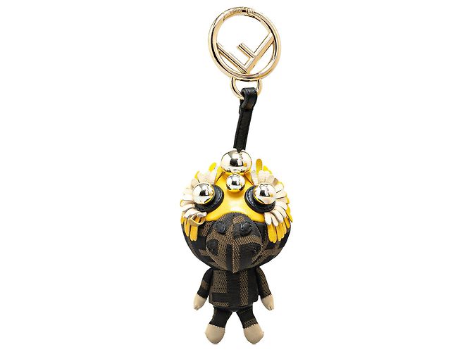 Fendi Brown Zucca Space Monkey Bag Charm