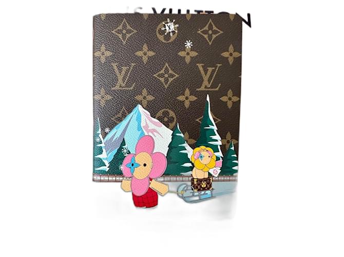 Vivienne Louis Vuitton Clemence Notebook Brown Cloth  ref.1601444