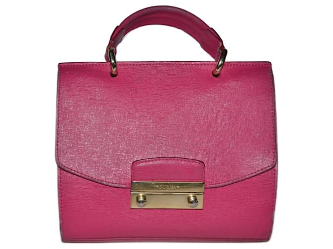 Furla petit sac Cuir Fuschia ref.1602569 Joli Closet