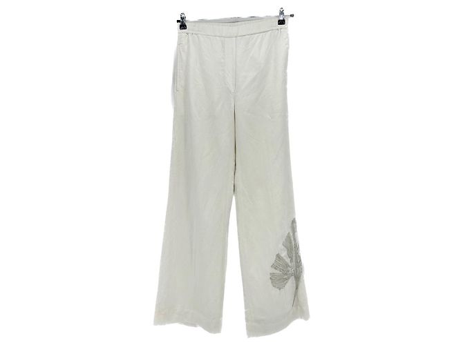 Pantalones Cos T.FR 34 Algodón Blanco