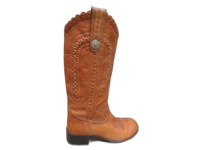 Ash Brando leather boots light brown