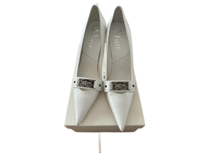 Christian Dior Street Chic Pumps 9cm weiß