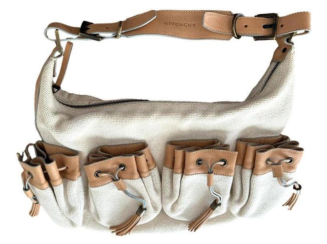 Borsa in tela bianca sporca Givenchy Bianco sporco