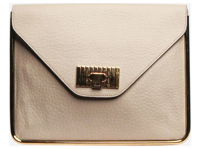 Chloé Clutch neutro Pelle