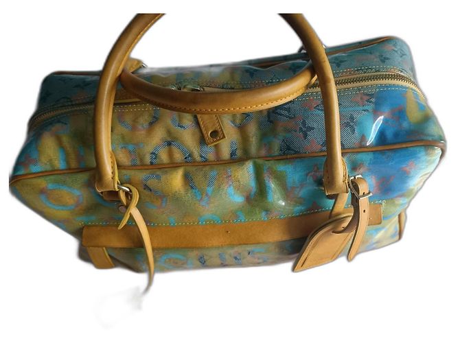 Louis Vuitton Weekender Richard Prince Multicolore Leather Multiple colors