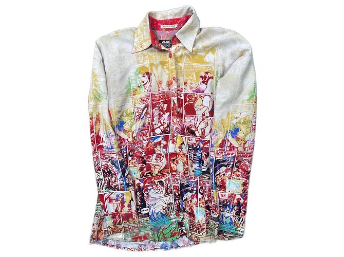 Camisa de Cómics Jean Paul Gaultier AW1995 Multicolor